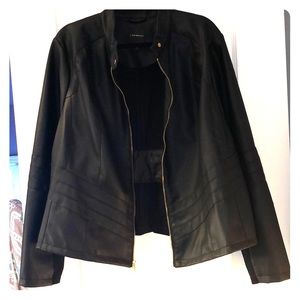 Black Faux Leather Jacket